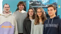 Fünf Studierende der Technischen Hochschule Würzburg-Schweinfurt, die ein Stipendium der STAHLGRUBER GESELLSCHAFTER-STIFTUNG erhalten haben.
